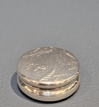 Victorian Silver Aesthetic Design Pill Box - Image