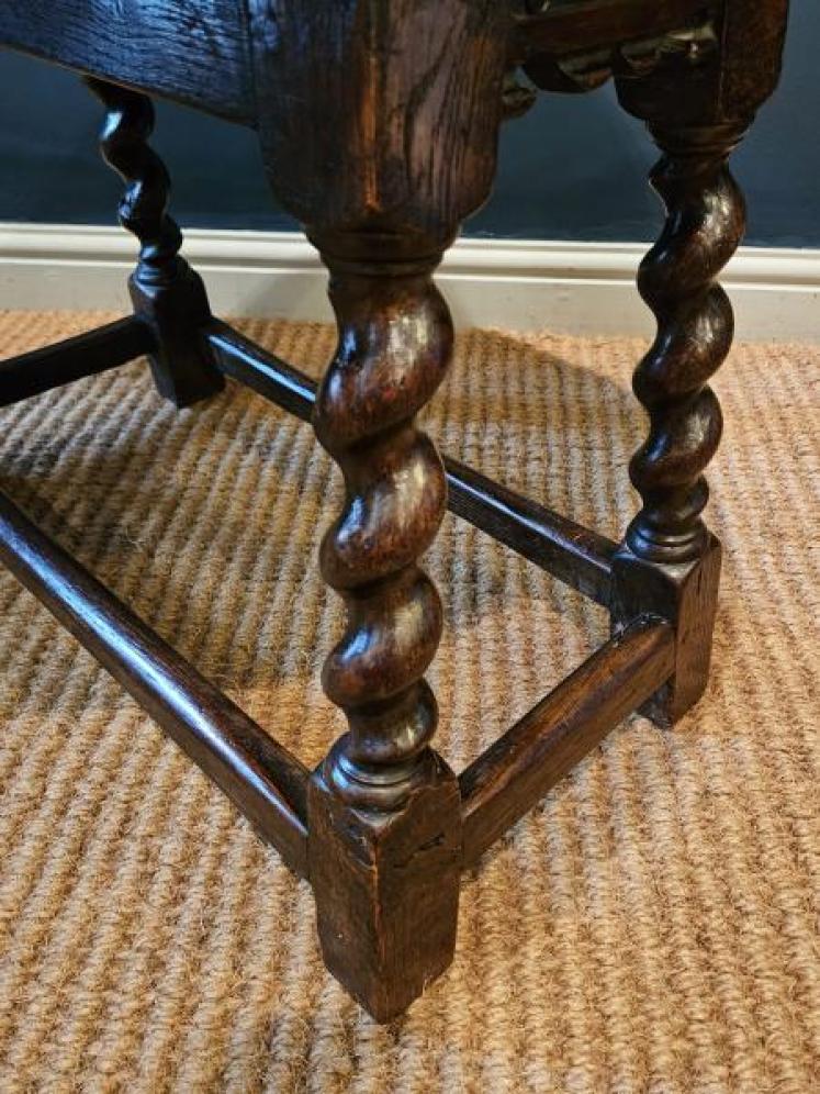 George I Oak Drop Leaf Occasional Table - Image 5