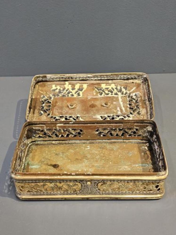 Victorian Brass and Silver Pot Pourri - Image 5