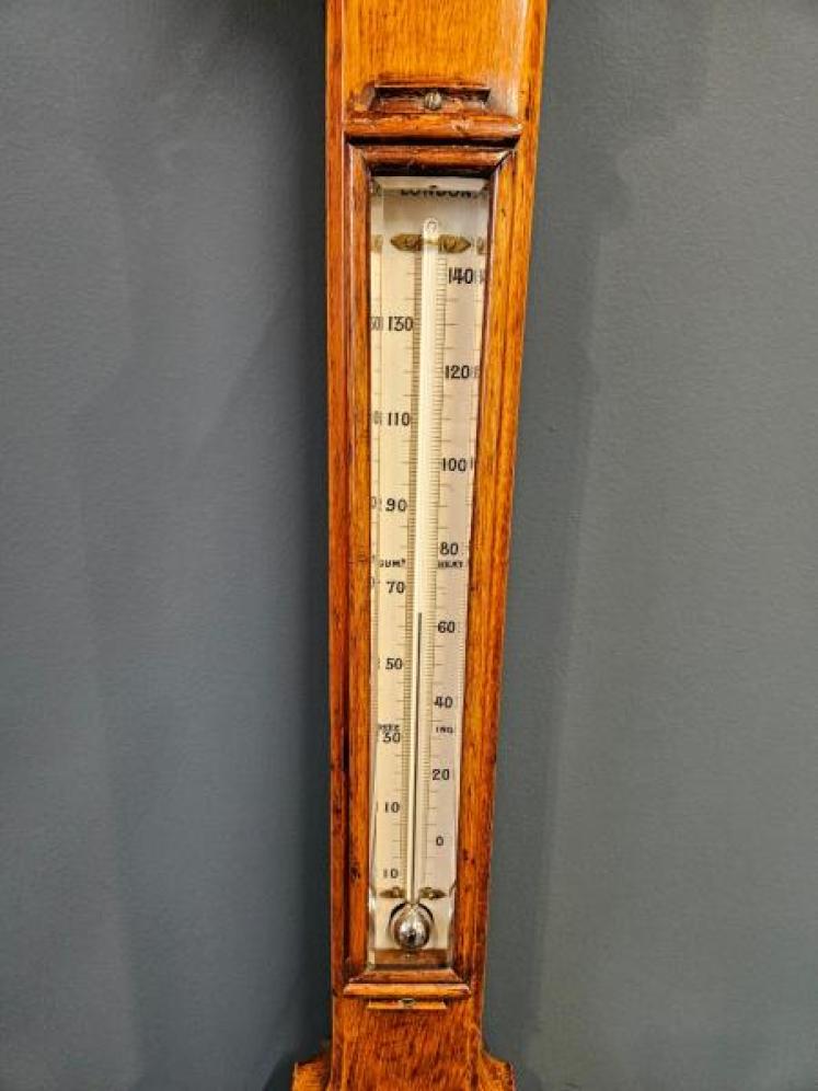 Victorian Oak Admiral Fitzroy Storm Barometer - Image 3