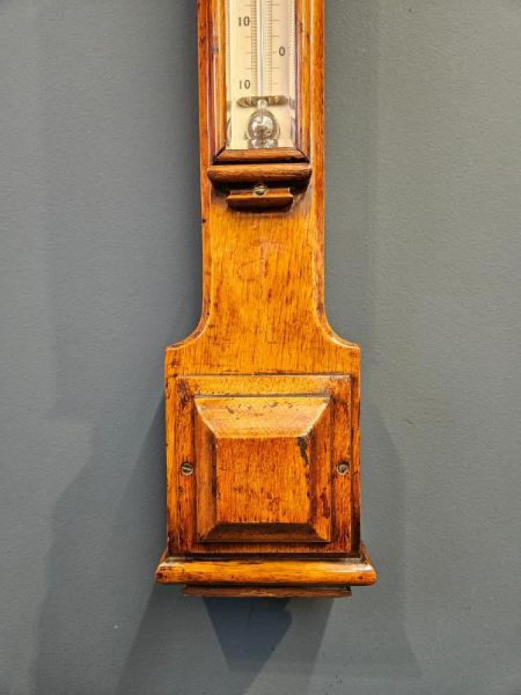 Victorian Oak Admiral Fitzroy Storm Barometer - Image 4