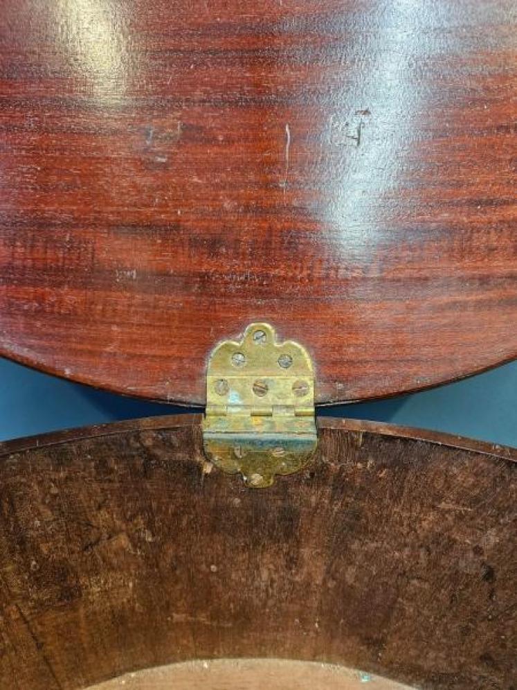 Georgian Mahogany and Brass Bound Judges Wig Box - Image 7