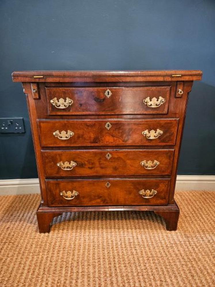 Georgian Walnut Bachelors Chest - Image 1