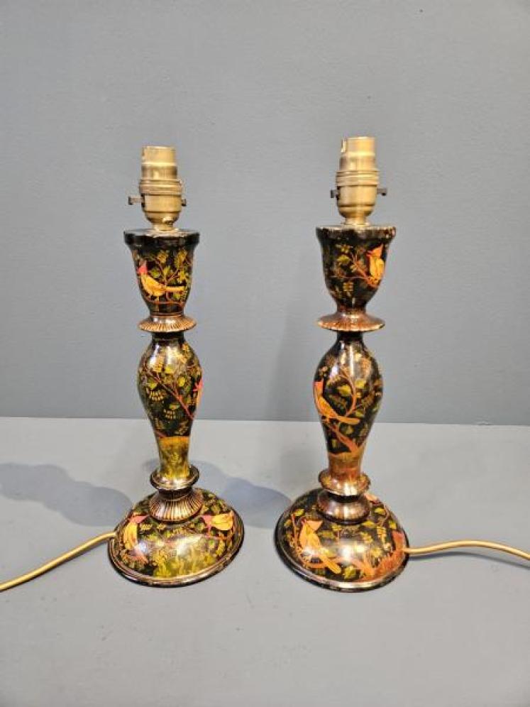 Pair of Kashmiri Lamps - Image 1