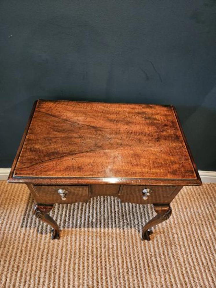 Small Proportion Queen Anne Style Walnut Lowboy - Image 3