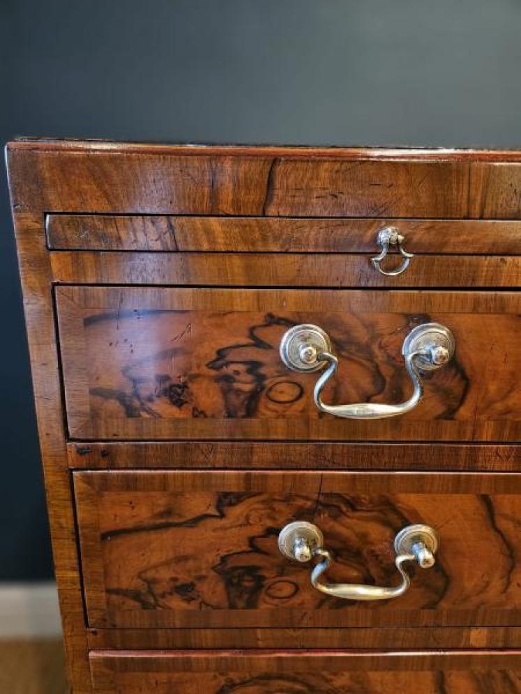 Superb Late Georgian Walnut Chest with Brushing Slide - Image 2