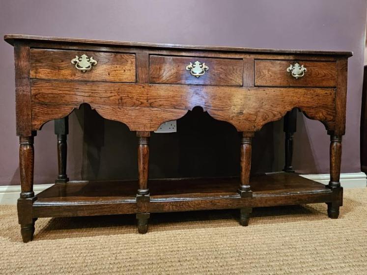 George III Country House Oak Dresser - Image 1