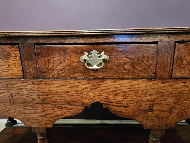 George III Country House Oak Dresser - Image 6