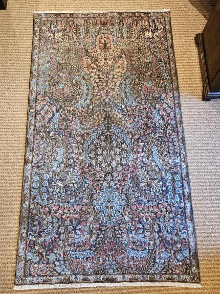 Unusual Fine Quality Persian Pure Wool Rug - Image 1