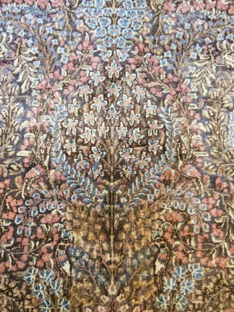 Unusual Fine Quality Persian Pure Wool Rug - Image 7