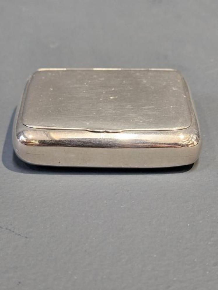 Edwardian Chester Silver Snuff Box - Image 3