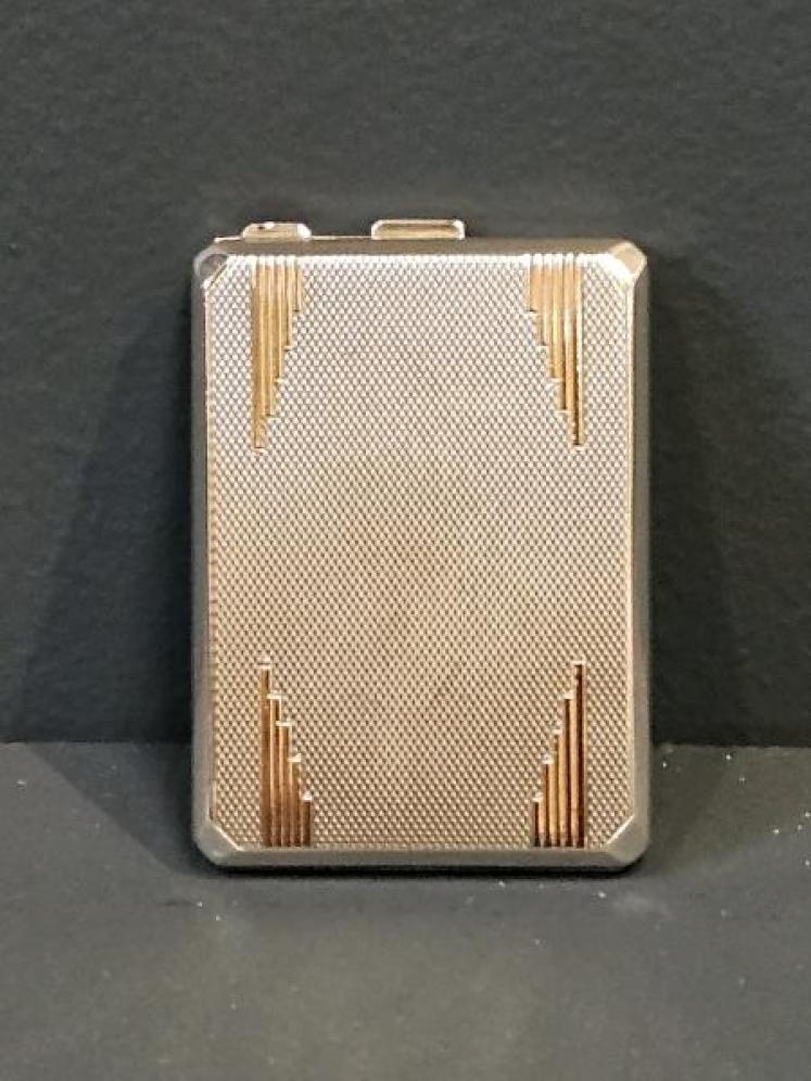 Silver and 9ct Gold Match Case - Image 1