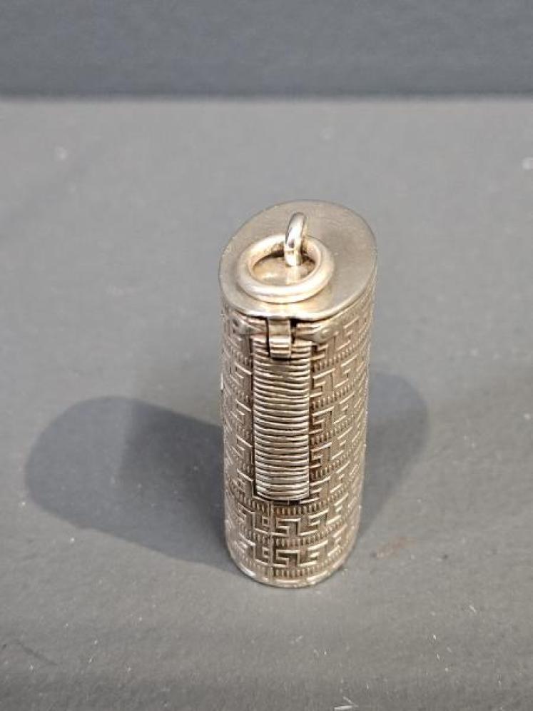Victorian Silver Vesta Canister - Image 2
