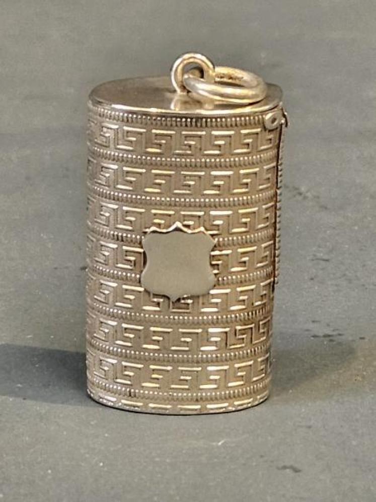 Victorian Silver Vesta Canister - Image 4