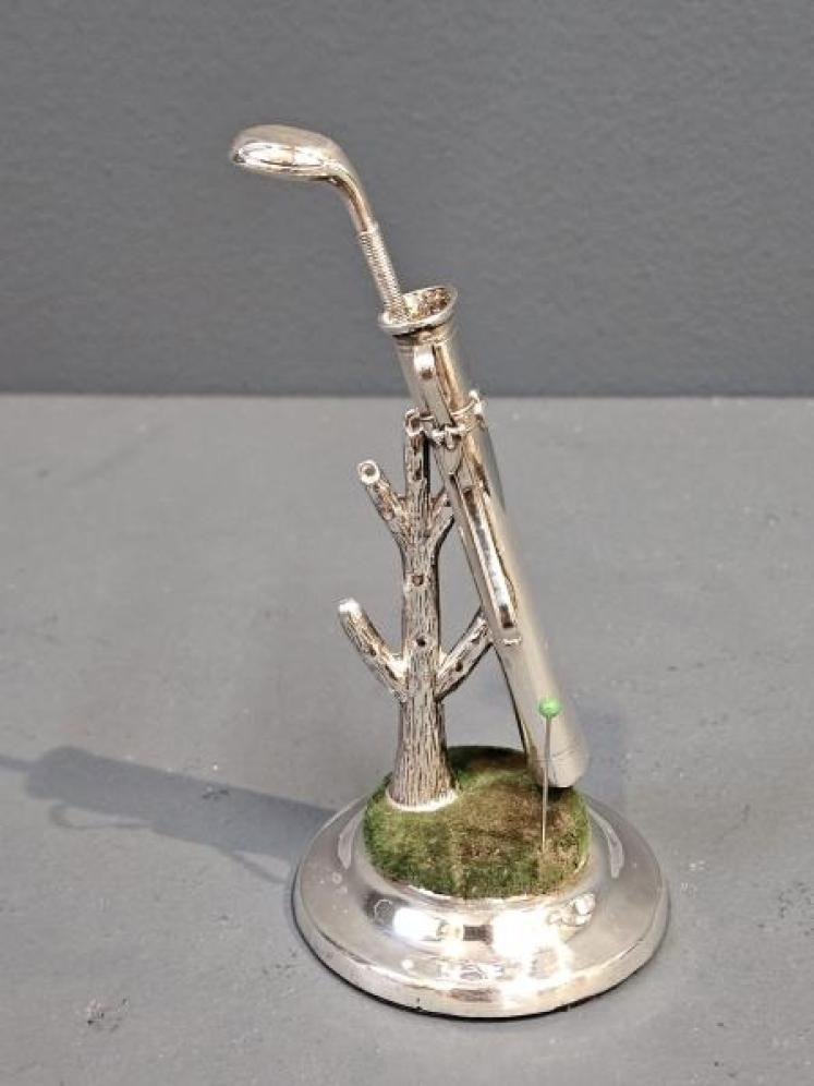Silver Golf Bag Pin Cushion - Image 2