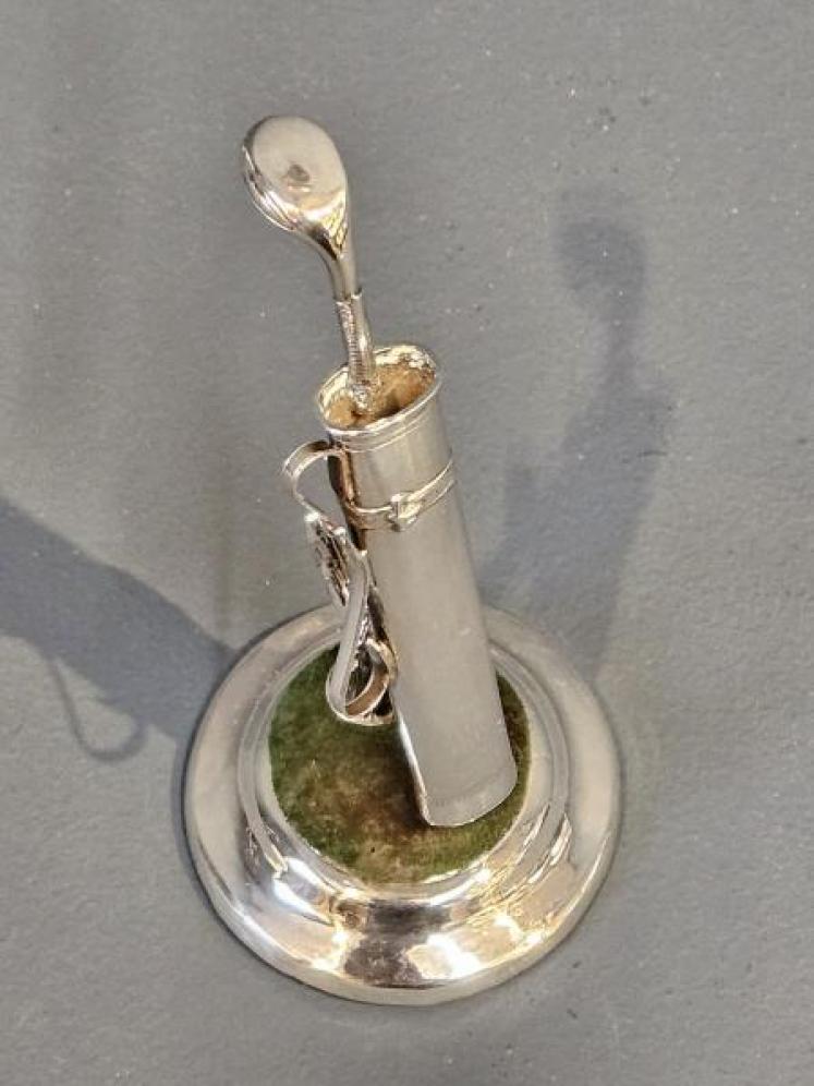 Silver Golf Bag Pin Cushion - Image 6