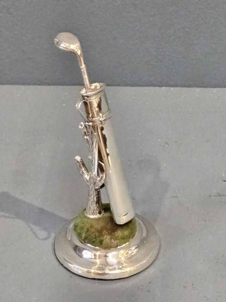 Silver Golf Bag Pin Cushion - Image 7