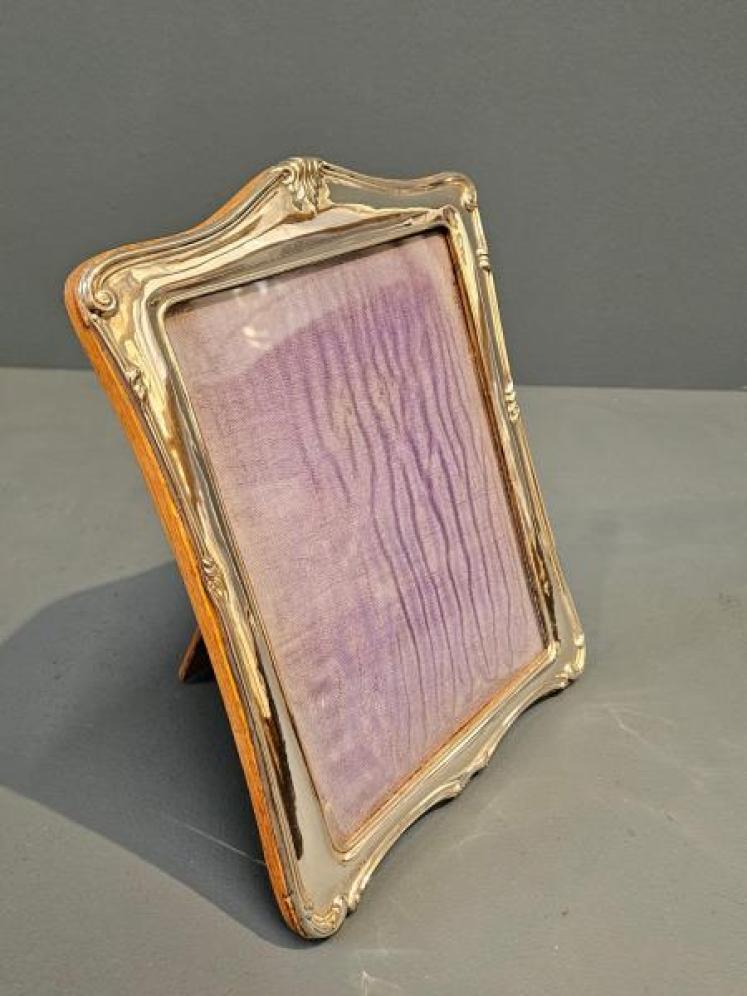 Embossed Silver Portrait Sized Photo Frame  - Image 4
