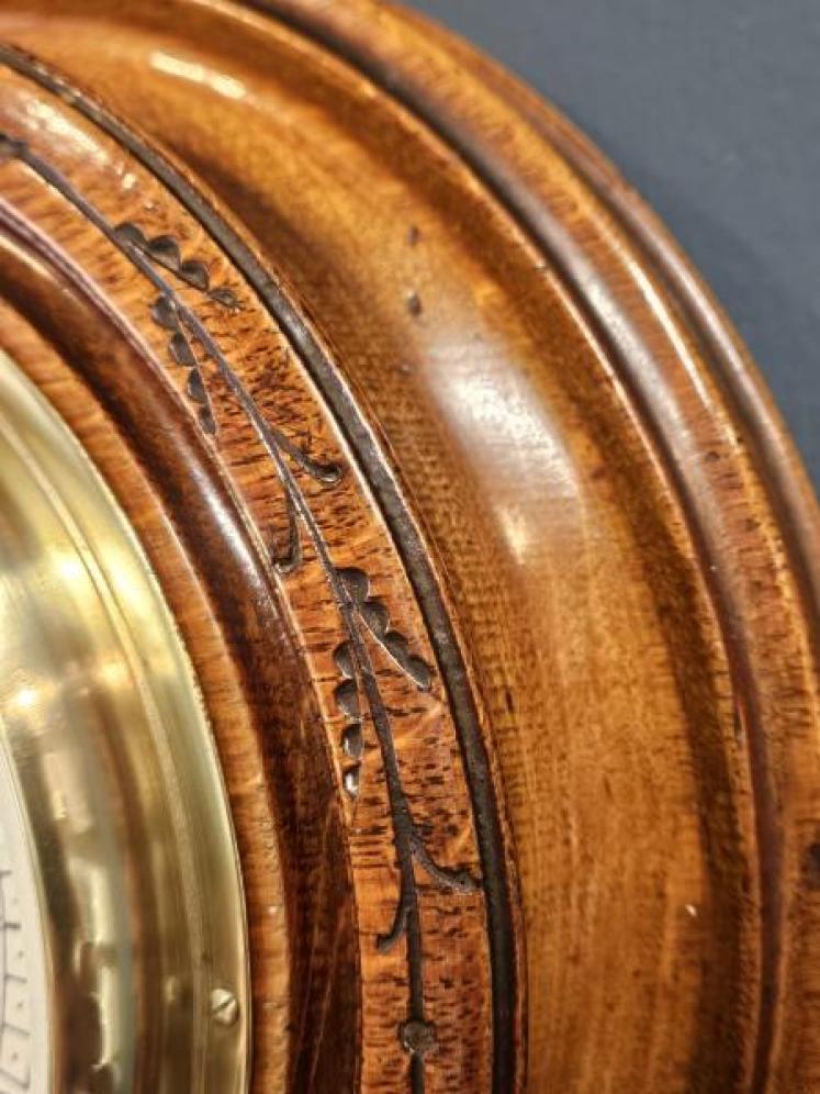 Victorian Oak Case Torquay Aneroid Barometer - Image 4