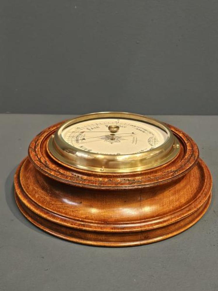 Weekly Telegraph Oak Cased Barometer - Image 7