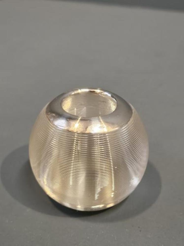 George V Silver and Crystal Match Striker - Image 1