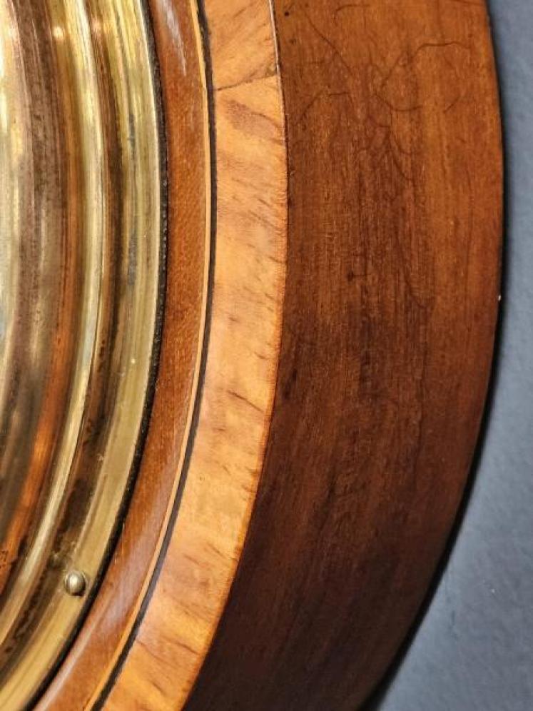 Edwardian Dublin Walnut Cased Aneroid Barometer - Image 5