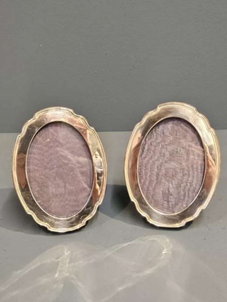 Matching Pair of Silver Photo Frames - Image 1