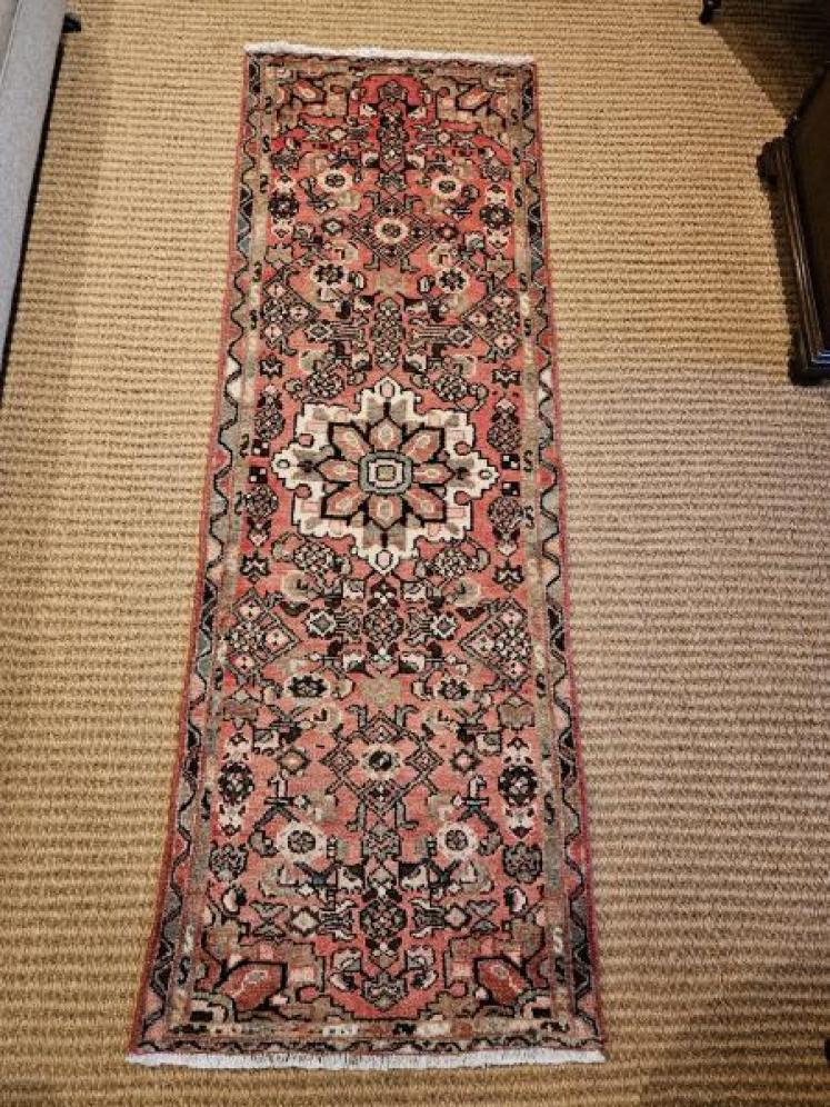 Antique Persian Wool Runner Rug - Image 1