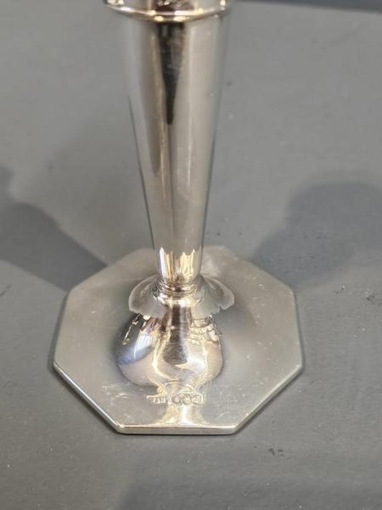 Pair of George V Silver Candlesticks  - Image 2