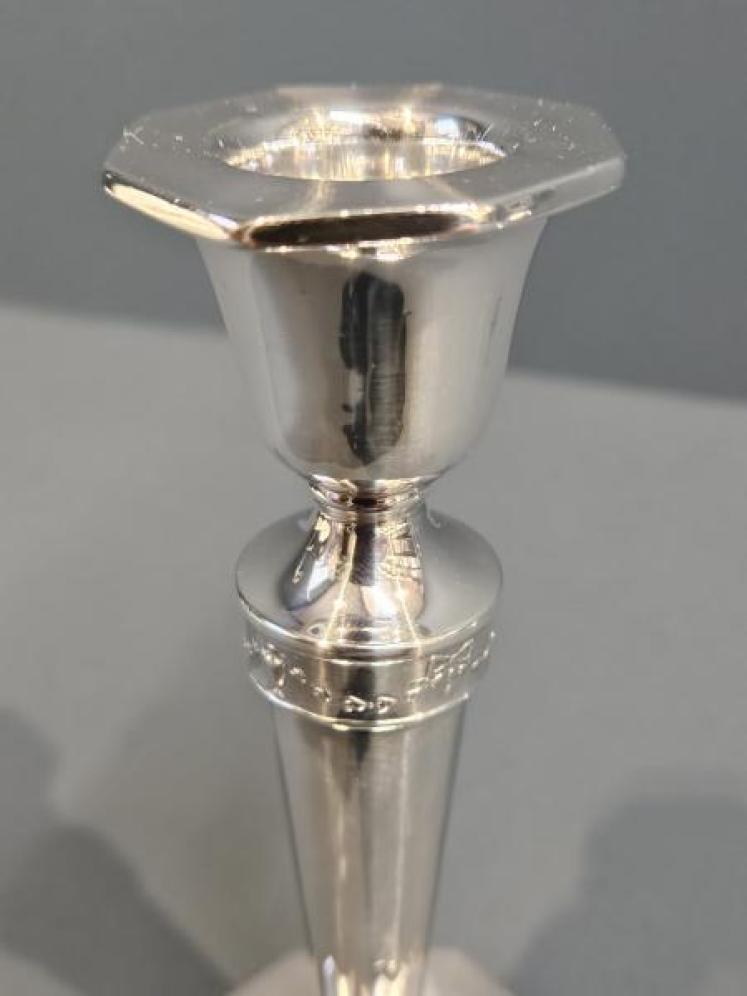 Pair of George V Silver Candlesticks  - Image 3