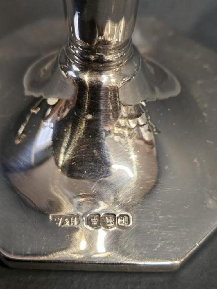 Pair of George V Silver Candlesticks  - Image 6