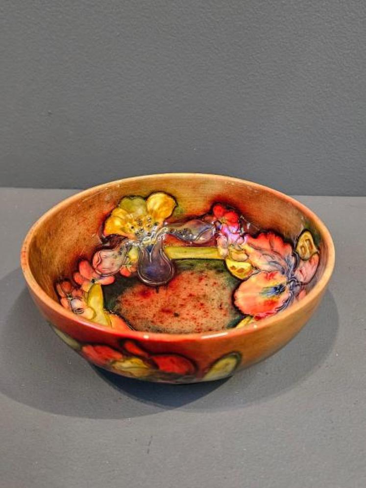 Moorcroft Orchid Flambe Bowl - Image 3