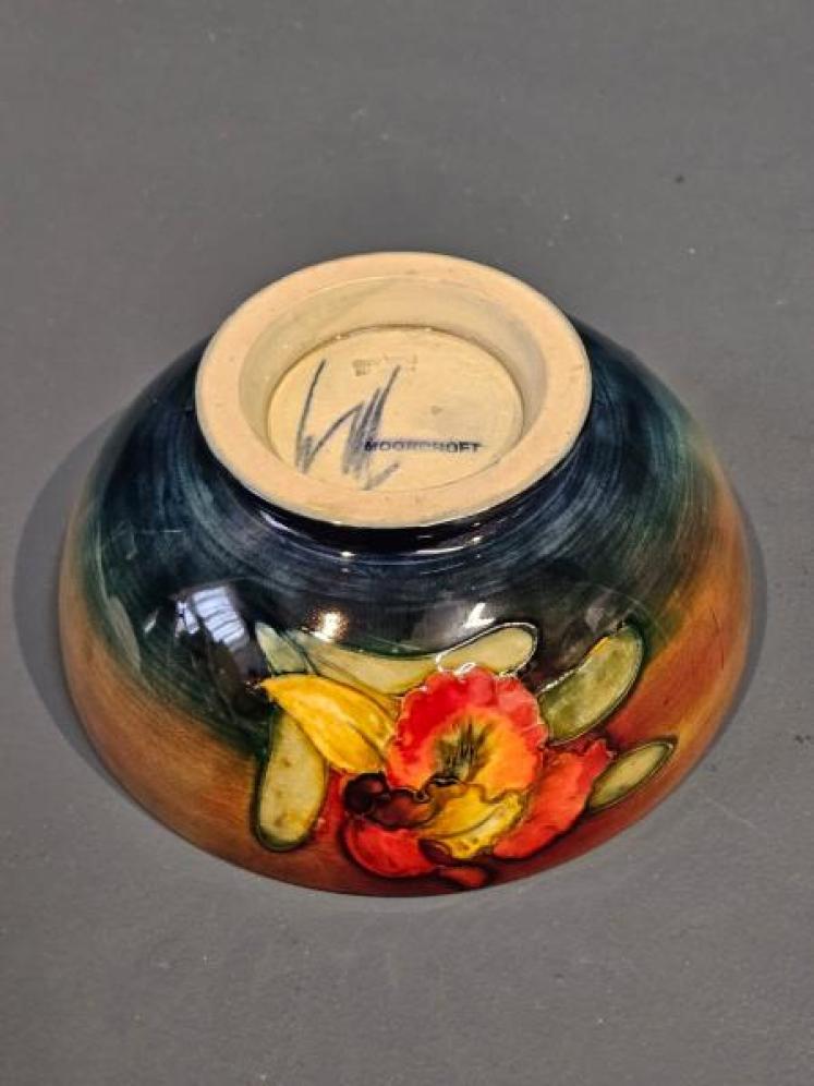 Moorcroft Orchid Flambe Bowl - Image 5