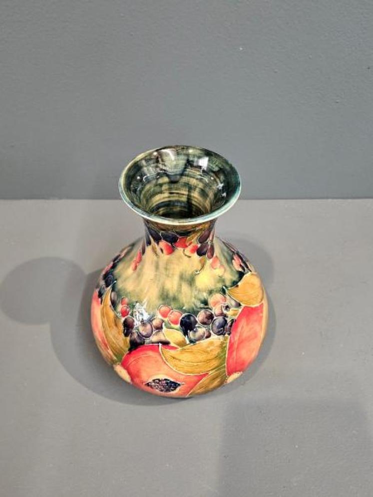 Moorcroft Liberty's Green Pomegranate Vase - Image 3