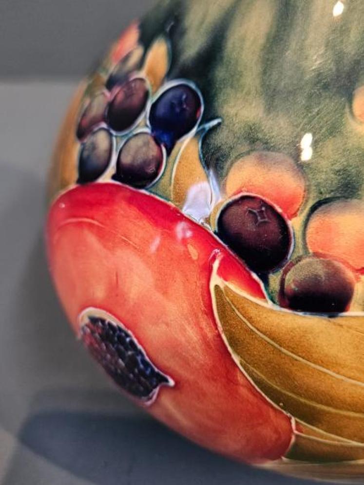 Moorcroft Liberty's Green Pomegranate Vase - Image 4
