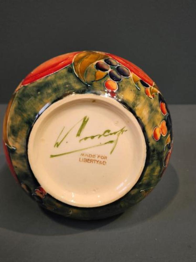 Moorcroft Liberty's Green Pomegranate Vase - Image 5