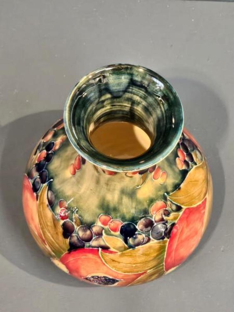 Moorcroft Liberty's Green Pomegranate Vase - Image 6