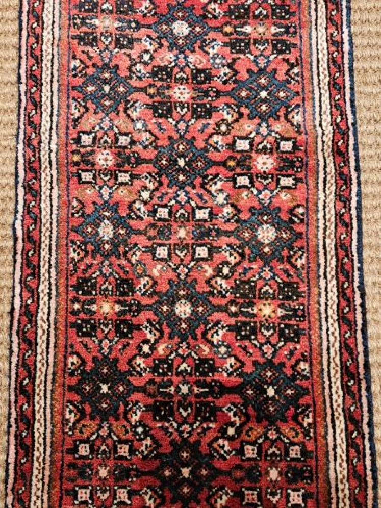 12 Foot Persian Pure Wool Runner Rug - Image 4