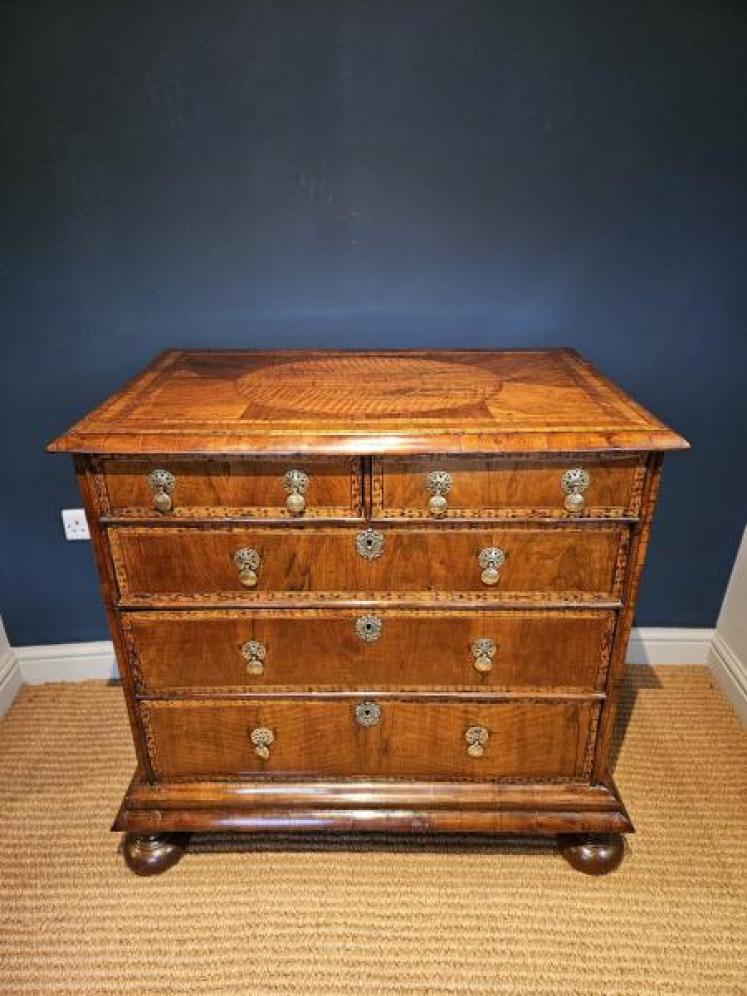William & Mary Walnut Chest - Image 1
