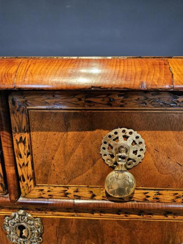 William & Mary Walnut Chest - Image 5