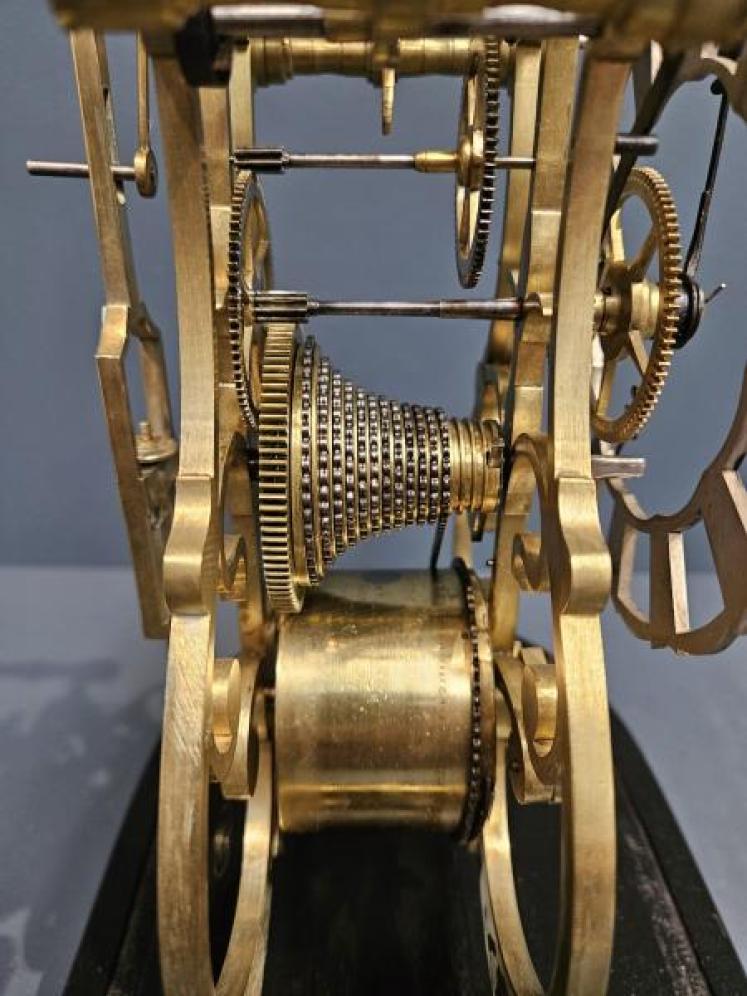 Victorian Skeleton Clock with Passing Strike - Image 6