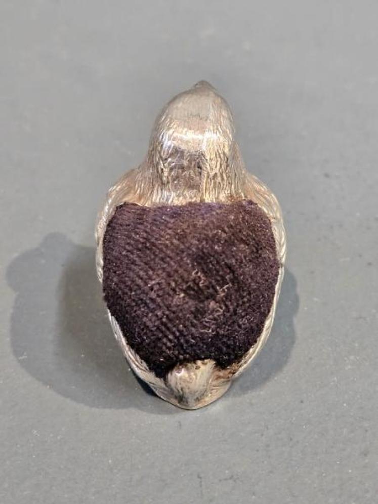 Edwardian Silver Chick Pin Cushion - Image 4