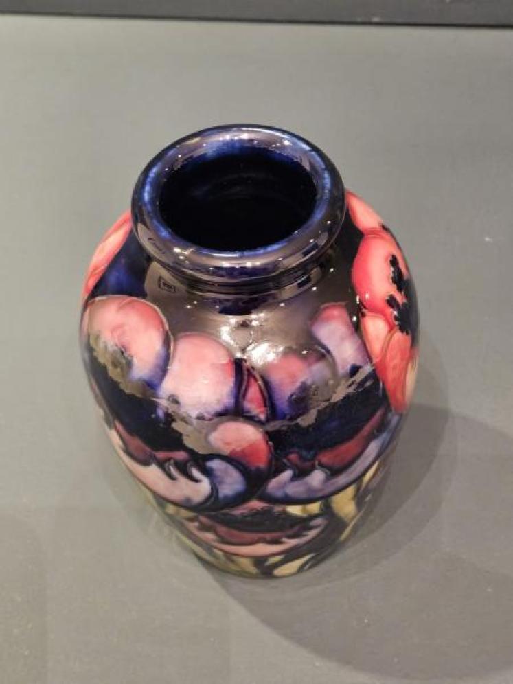 Superb Early Moorcroft Big Poppy Roll Neck Vase - Image 2