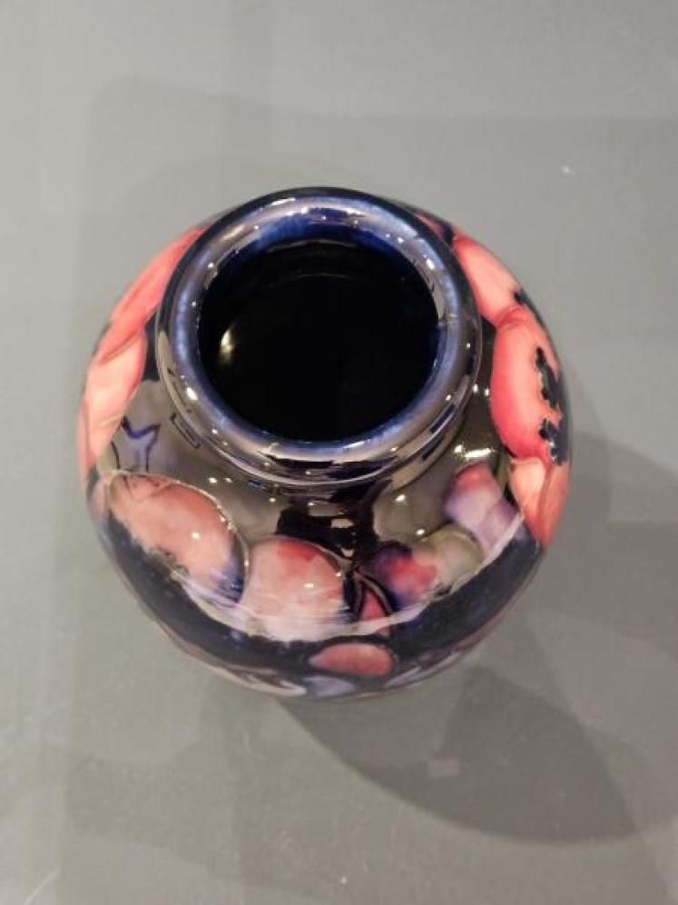 Superb Early Moorcroft Big Poppy Roll Neck Vase - Image 5