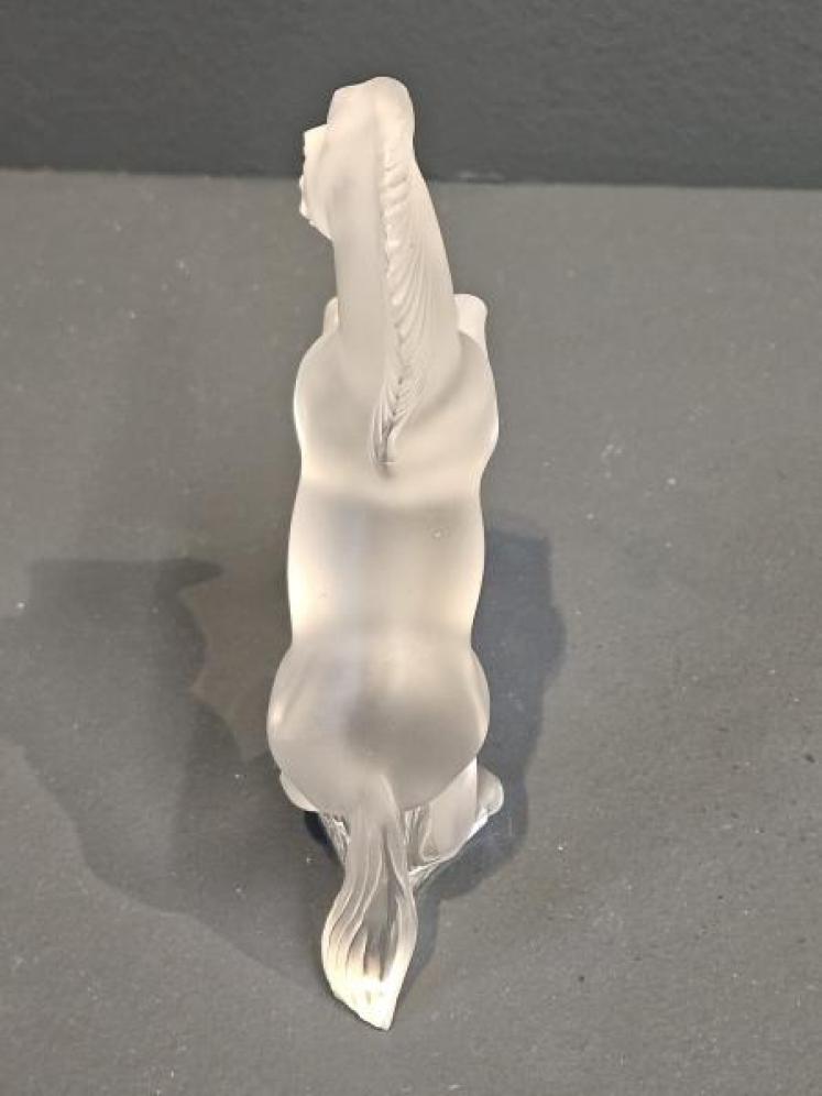Lalique Opalescent Rearing Horse - Image 4