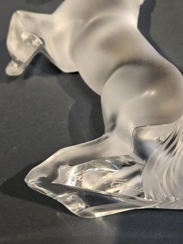 Lalique Opalescent Rearing Horse - Image 5