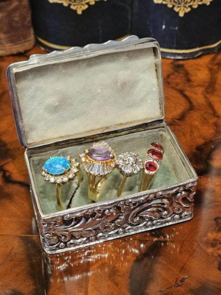 Fine Quality Edwardian Chester Silver Ring Box - Image 7
