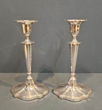 Pair of Silver Candlesticks