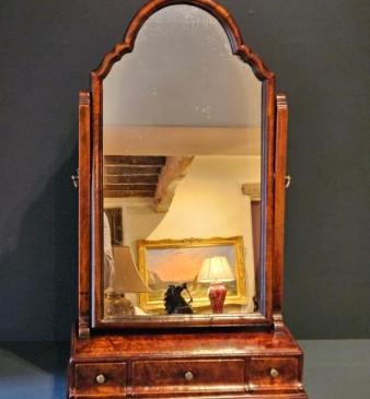 George II Burr Elm Toilet Mirror