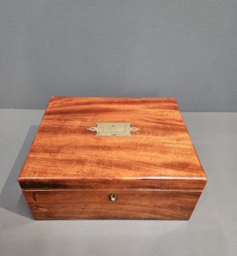 Regency Mahogany Jewellery Box